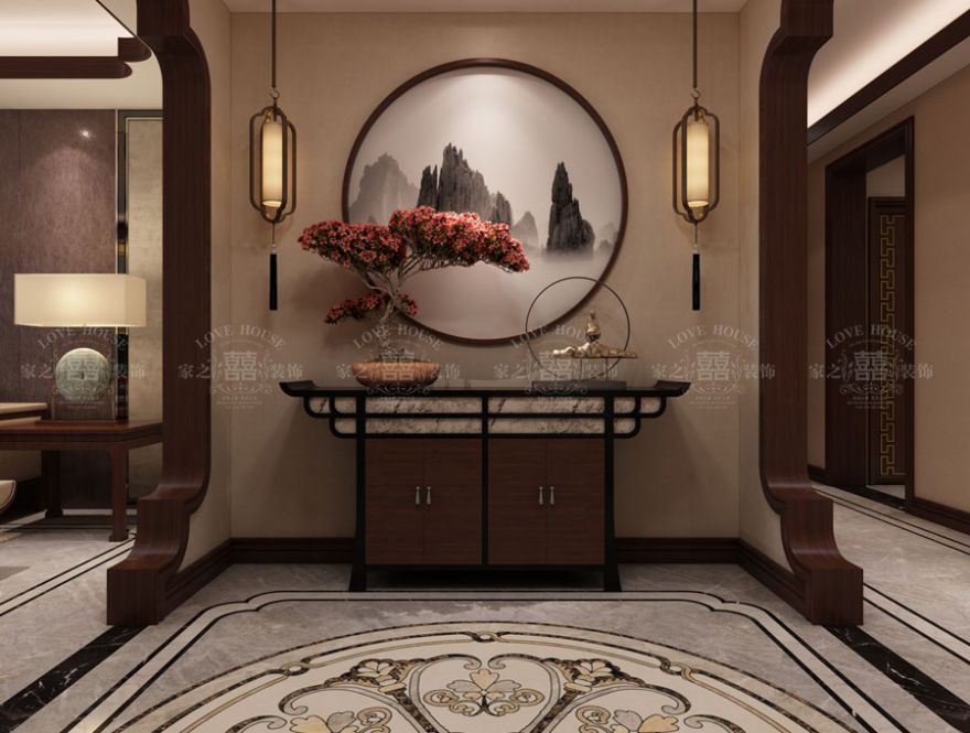 信陽裝修設計師【 南灣自建房180㎡中式風大宅】一步一景，展禪意古韻
